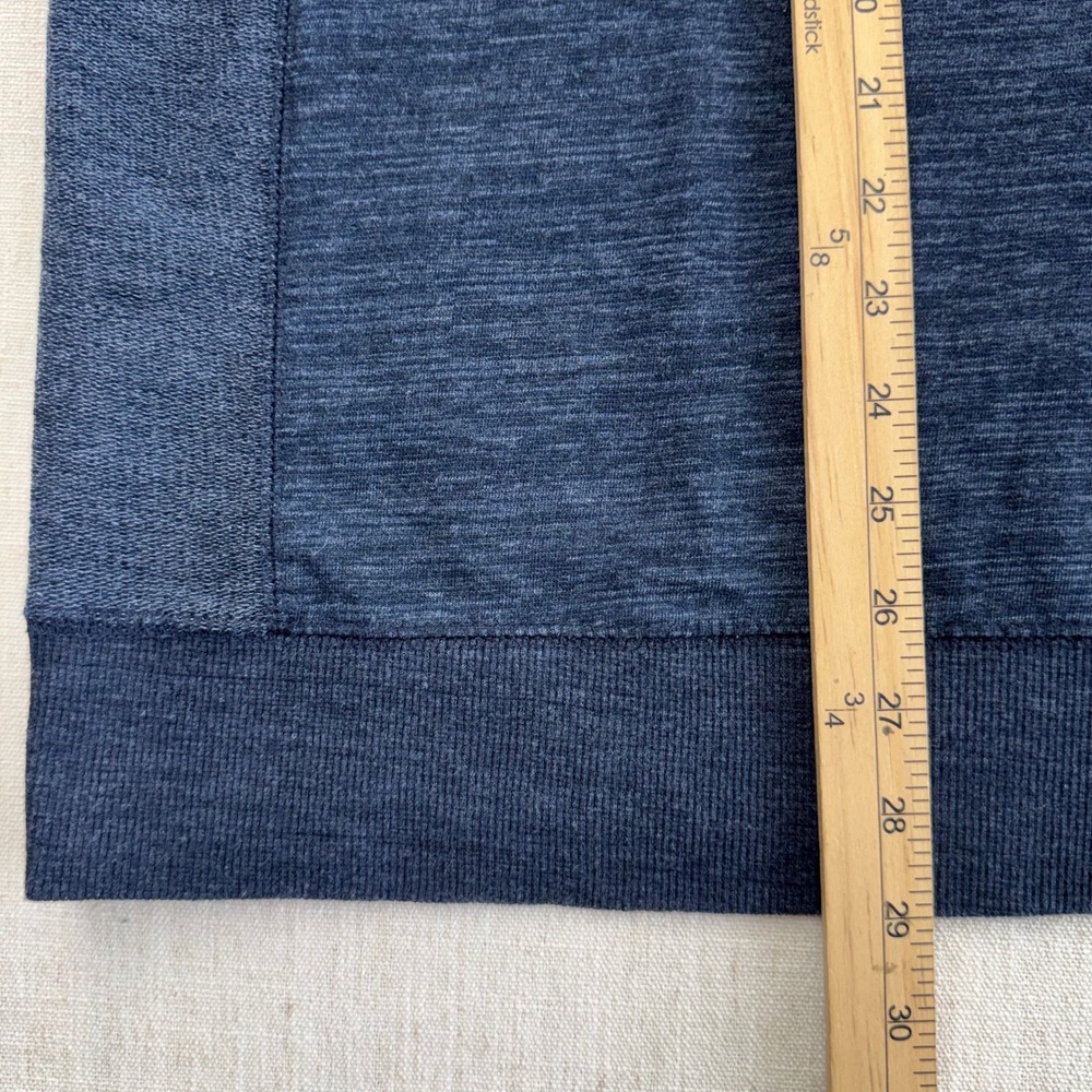 Y2K Champion Mens Crewneck Sweatshirt XL Blue Heather Raglan Athletic Pullover - Picture 11 of 13